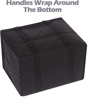 4 Pack Large Insulated Hot Or Cold Reusable Grocery Bags With Sturdy Zipper And Handles