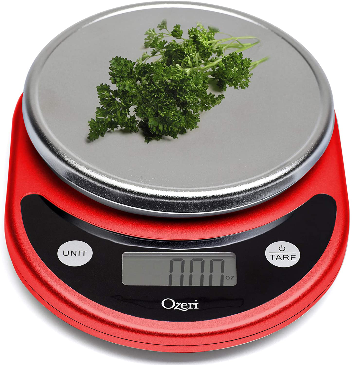 Ozeri ZK14-R Pronto Digital Multifunction Kitchen and Food Scale, Red
