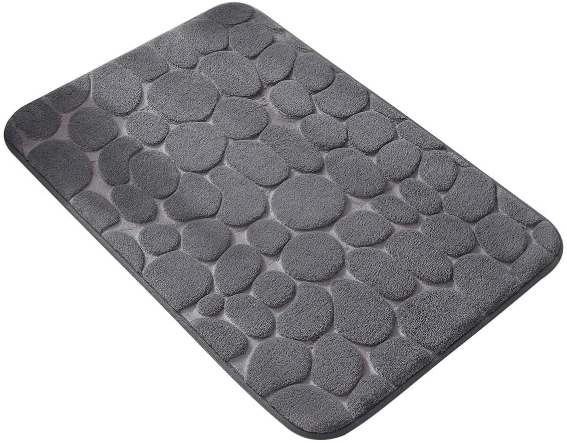 Memory Foam Bath Mat Skid Resistant Absorbent Bathroom Rug Carpet Machine Washable