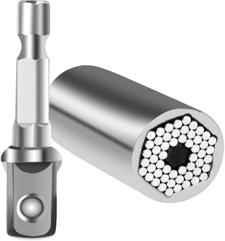 Universal Socket Tool - Socket Set with Power Drill Adapter 1/4'' - 3/4'' (7-19mm)