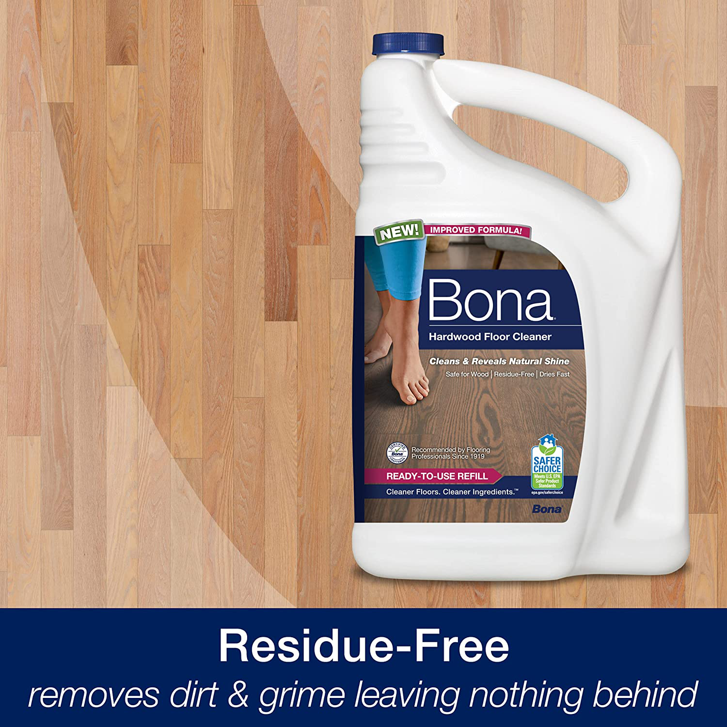 Bona Refill Hardwood Floor Cleaner, 128 Fl Oz (Pack of 1)