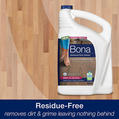 Bona Refill Hardwood Floor Cleaner, 128 Fl Oz (Pack of 1)