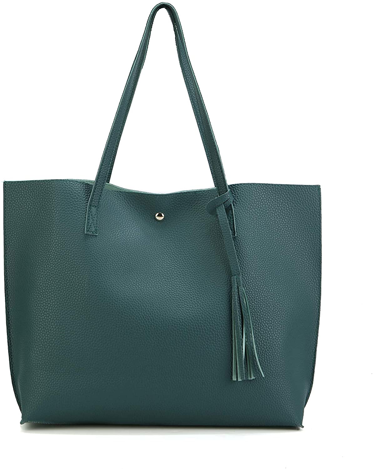 Women's Tote Bags Top Handle Satchel Handbags Faux Leather Tassel Shoulder Purse