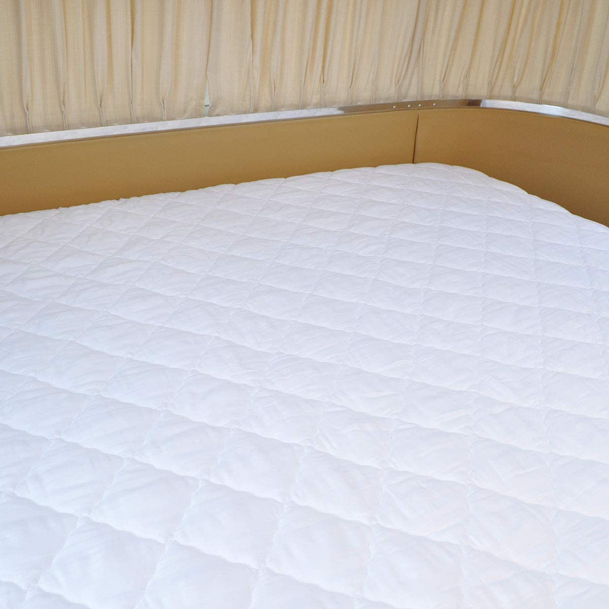 AB Lifestyles RV 72x80 Camper King Quilted Mattress Pad Cover. Fitted Sheet Style. for RV, Camper. Made in The USA
