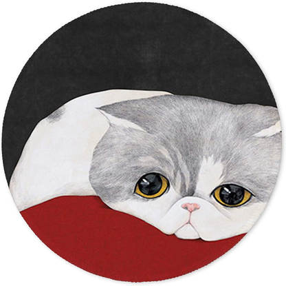 ITNRSIIET Mouse Pad, Colorful Geometric Pattern Design Round Mousepad. Customized Gaming Mousepads for Laptop and Computer. Cute Design Desk Accessories. Non-Slip, Stitched Edges, Waterproof