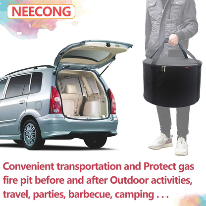 NEECONG Fire Pit Bag Compatible with Outland Firebowl Model 893 870 823, Diameter 19-Inch Carrying Case for Propane Gas Fire Pit(Bag Only)