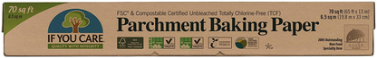 Parchment Baking Paper – 70 Sq Ft Roll - Unbleached, Chlorine Free, Greaseproof, Silicone Coated – Standard Size – Fits 13 Inch Pans