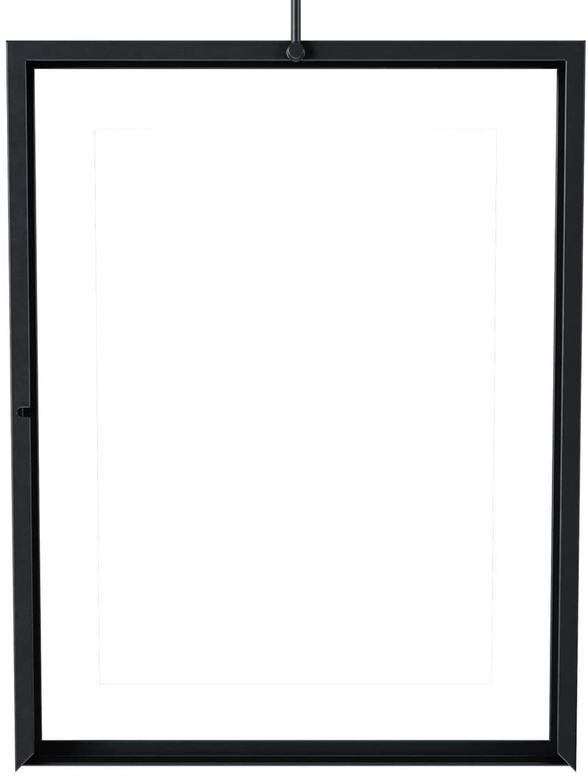 Umbra Exhibit Picture Frame Gallery Set Adjustable Collage Display for 5 Photos, Prints, Artwork & More (Holds Two 4 x 6 inch and Three 5 x 7 inch Images), 5 Opening, Black Legacy