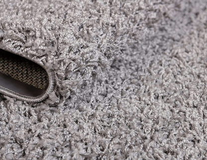 Unique Loom Solo Solid Shag Collection Area Modern Plush Rug Lush & Soft, 2' 6 x 10' 0, Navy Blue