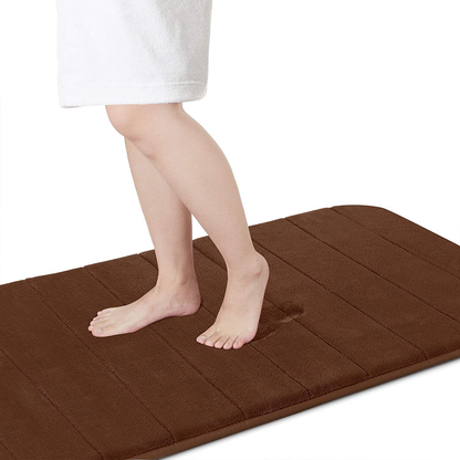 Memory Foam Bath Mat Rug, Comfortable, Soft, Super Water Absorption, Machine Wash, Non-Slip for Bathroom 