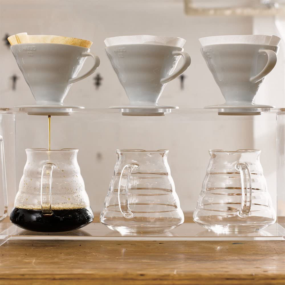 Hario V60 Ceramic Coffee Dripper, Size 01, Red