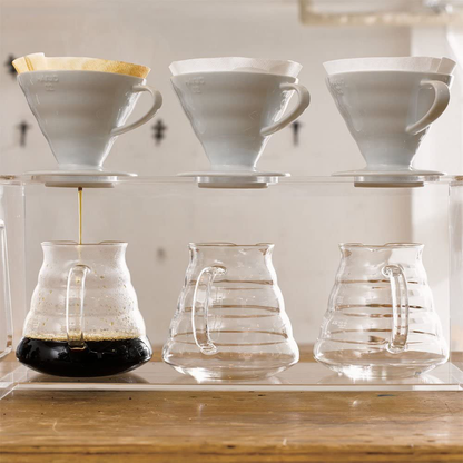 Hario V60 Ceramic Coffee Dripper, Size 01, Red