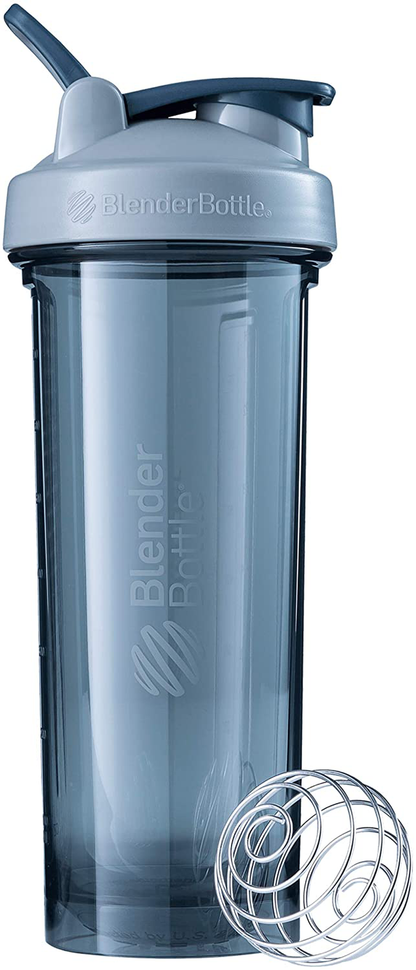 BlenderBottle Shaker Bottle Pro Series Perfect for Protein Shakes and Pre Workout, 24-Ounce, Black