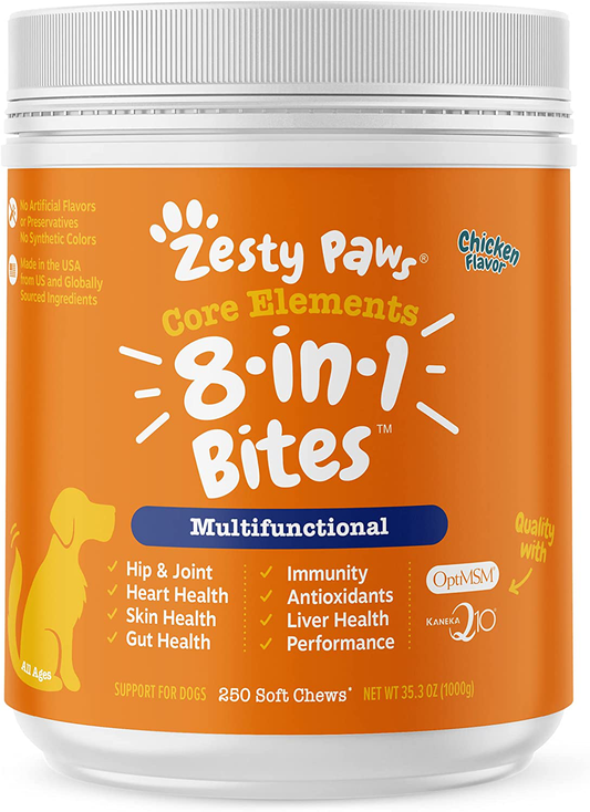 Multifunctional Supplements for Dogs - Glucosamine Chondroitin for Joint Support with Probiotics for Gut & Immune Health