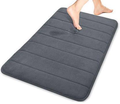 Memory Foam Bath Mat Rug, Comfortable, Soft, Super Water Absorption, Machine Wash, Non-Slip for Bathroom 