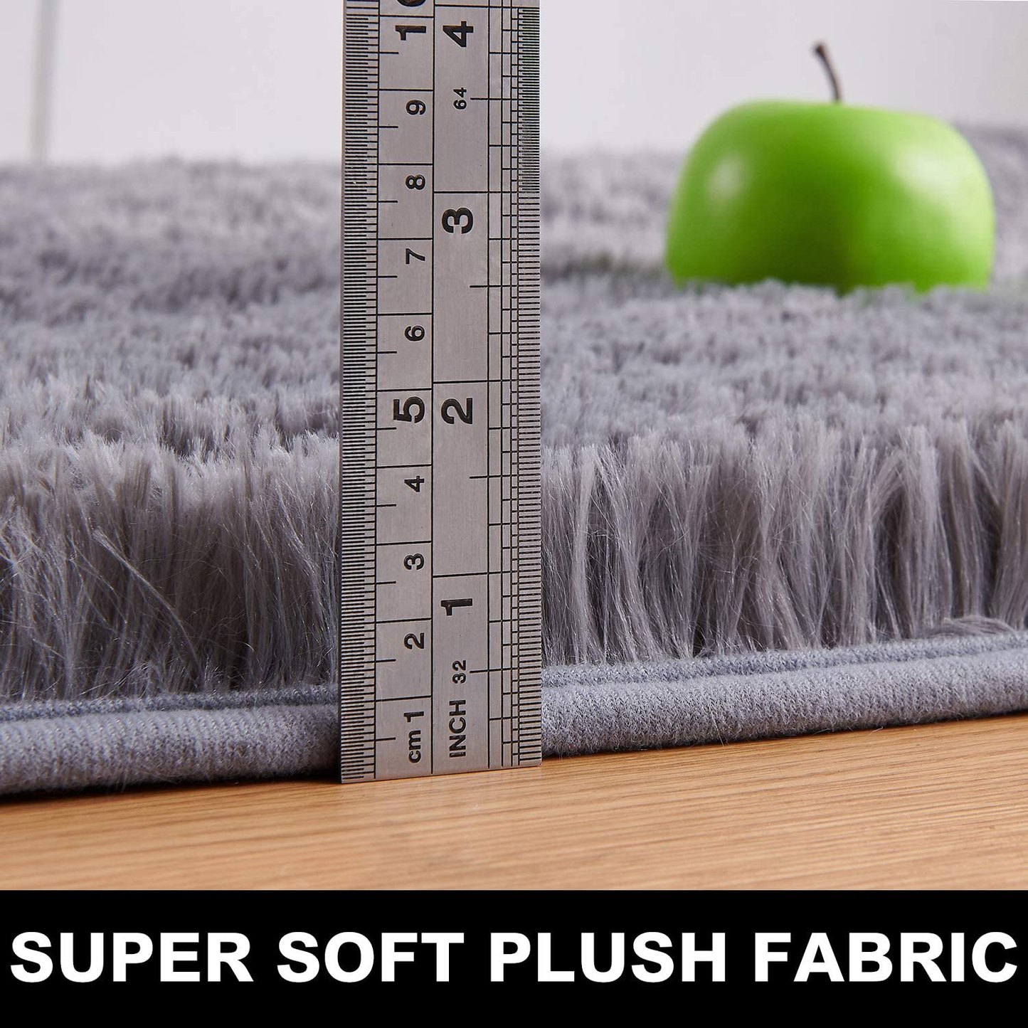 PAGISOFE Blue Fluffy Shag Area Rugs for Bedroom 5x7, Soft Fuzzy Shaggy Rugs for Living Room Carpet Nursery Floor Girls Dorm Room Rug