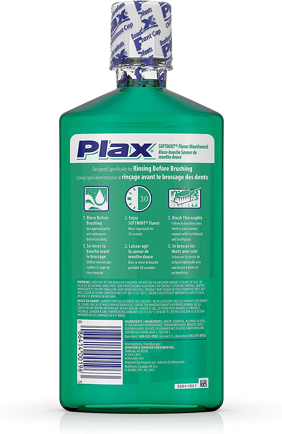 Plax Advanced Formula Plaque Loosening Rinse Softmint Flavor 24 Fl Oz