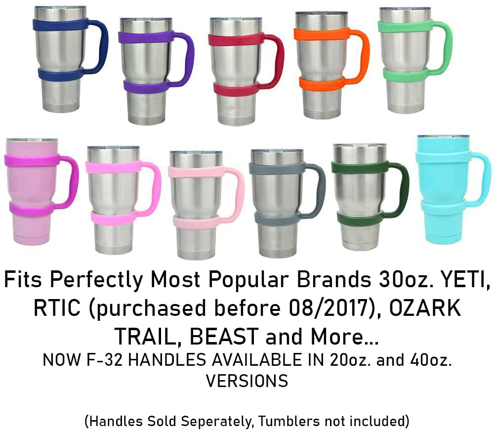 20oz or 30oz F-32 Beverage Handle Compatible with YETI, OZARK TRAIL, BEAST, RTIC 