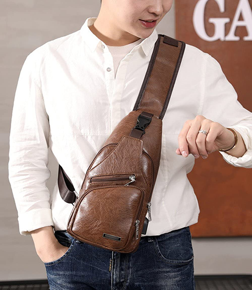 Sling Bags Small Chest Shoulder Crossbody Messenger Hiking Multipurpose Daypack Backpack