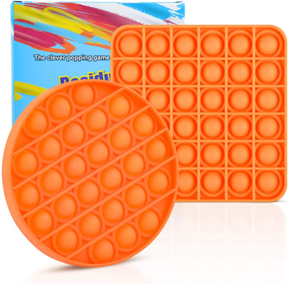 Silicone Push Pop It Fidget Toy - Sensory, Anxiety Relief Toys