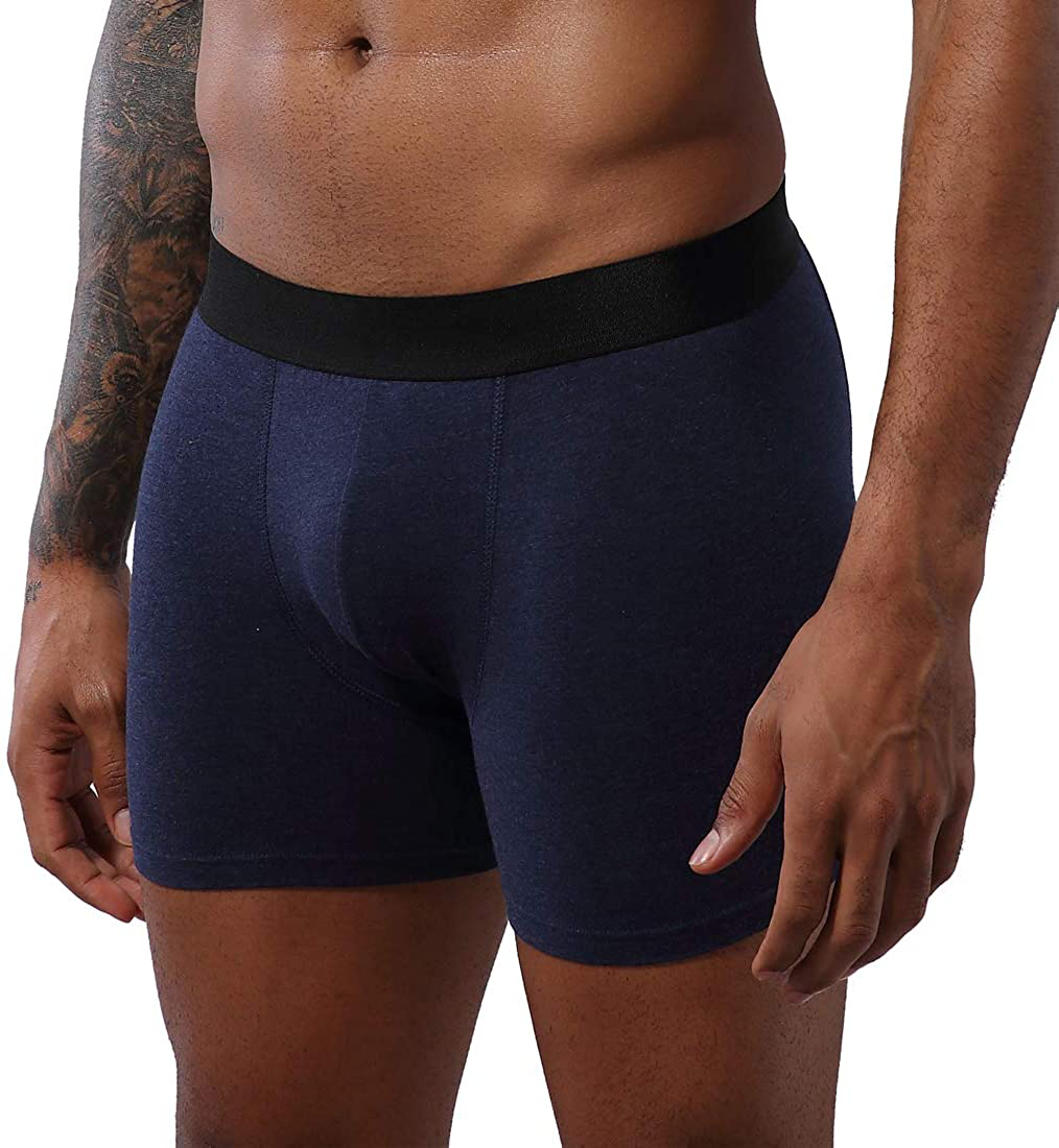 LYYTHAVON Men's Boxer Briefs Cotton Tag-Free Underwear Boxer Briefs