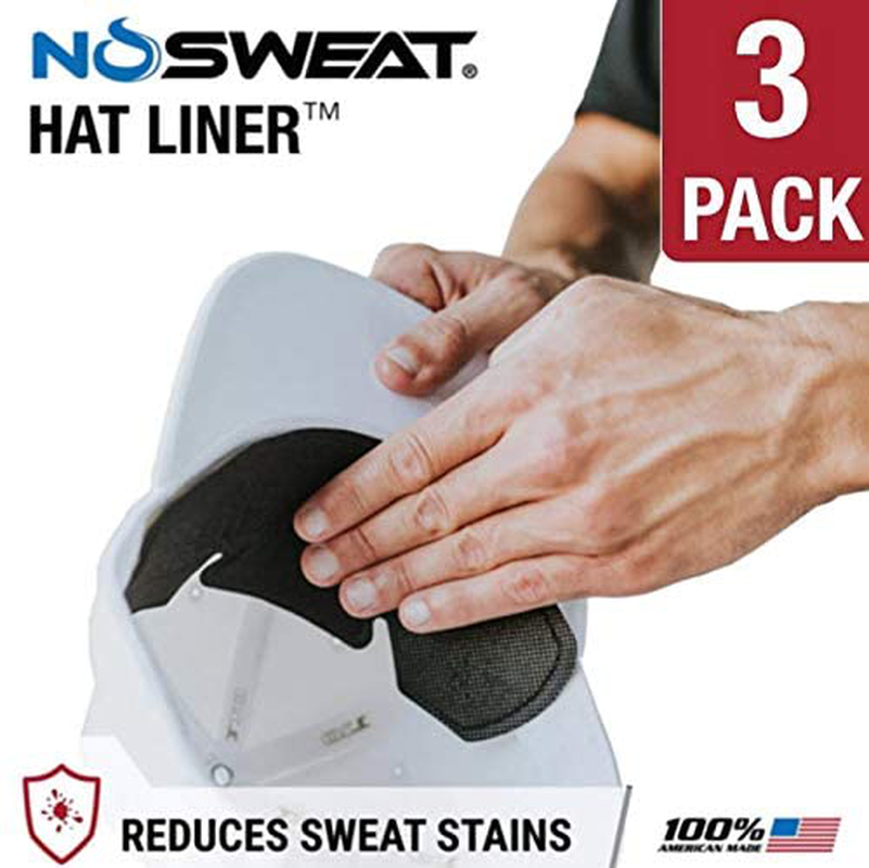 Golf Hat Sweat Liner – Made in The USA - Prevents Stains & Odor - Patented Technology 3 | 6 | 12 | 25 | 50 Pack