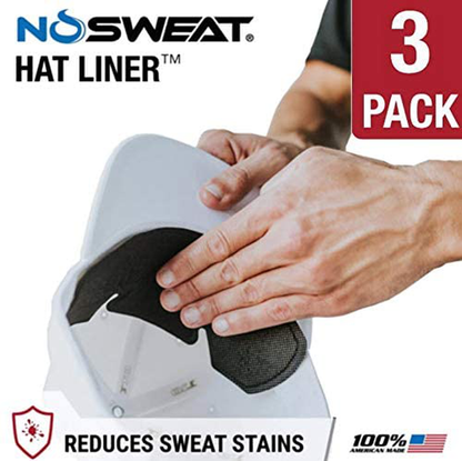 Golf Hat Sweat Liner – Made in The USA - Prevents Stains & Odor - Patented Technology 3 | 6 | 12 | 25 | 50 Pack