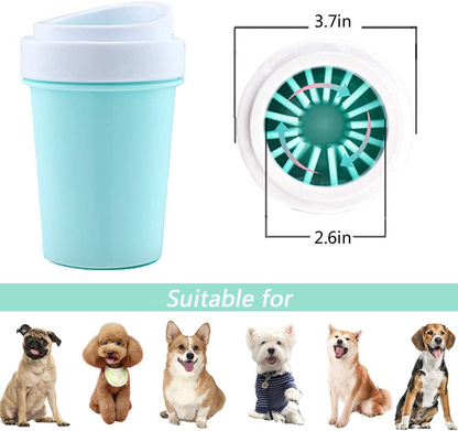 Easy to Use Portable Dog Paw Cleaner Cup Dog Foot Washer with Silicone Washers Nice Packing