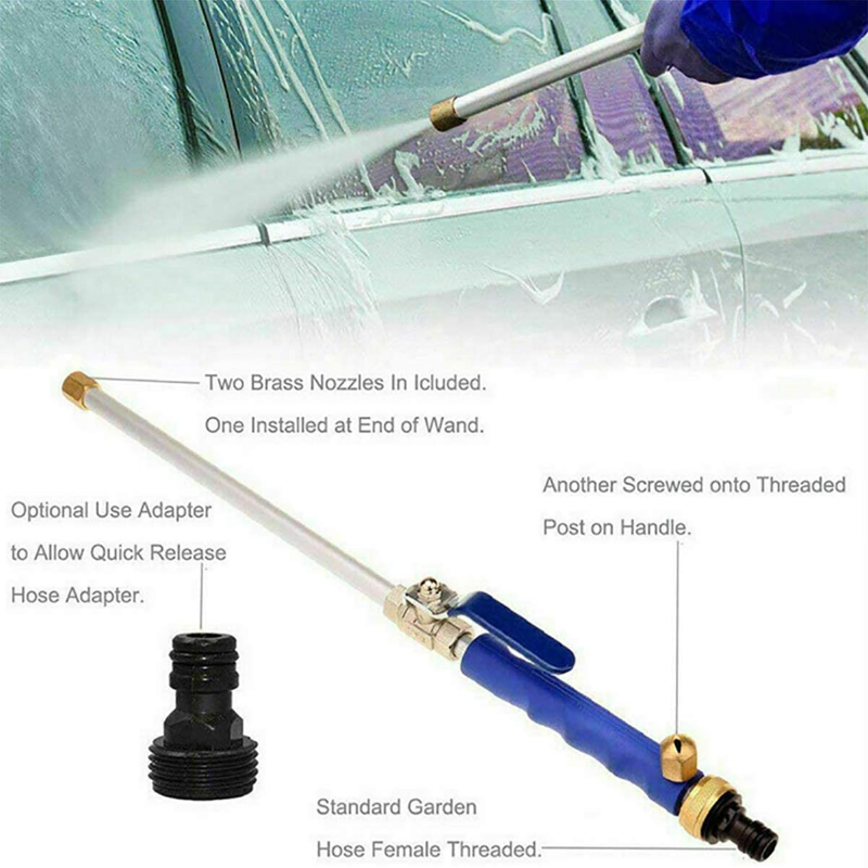 2 in 1 High Pressure Hydro Jet Wand, Extendable Garden Sprayer