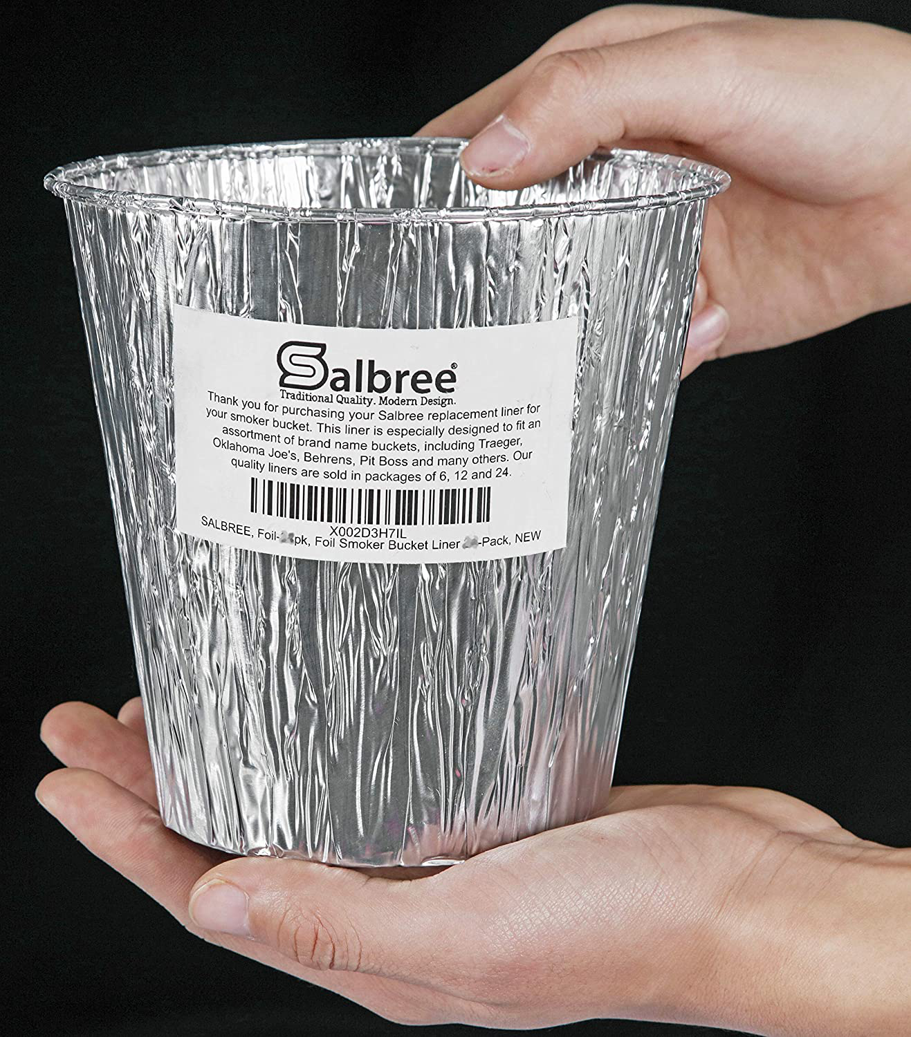 Smoker Bucket Liner for Catching Grease, Compatible with Traeger, Oklahoma Joe's, Behrens, Pitboss, Green Mountain & Other Grill Bucket Accessories (6, 5.75x5.75)