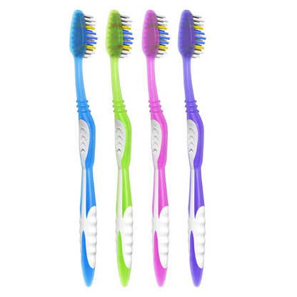 6 Pack Soft Or Medium Bristle Colgate Extra Clean Toothbrushes