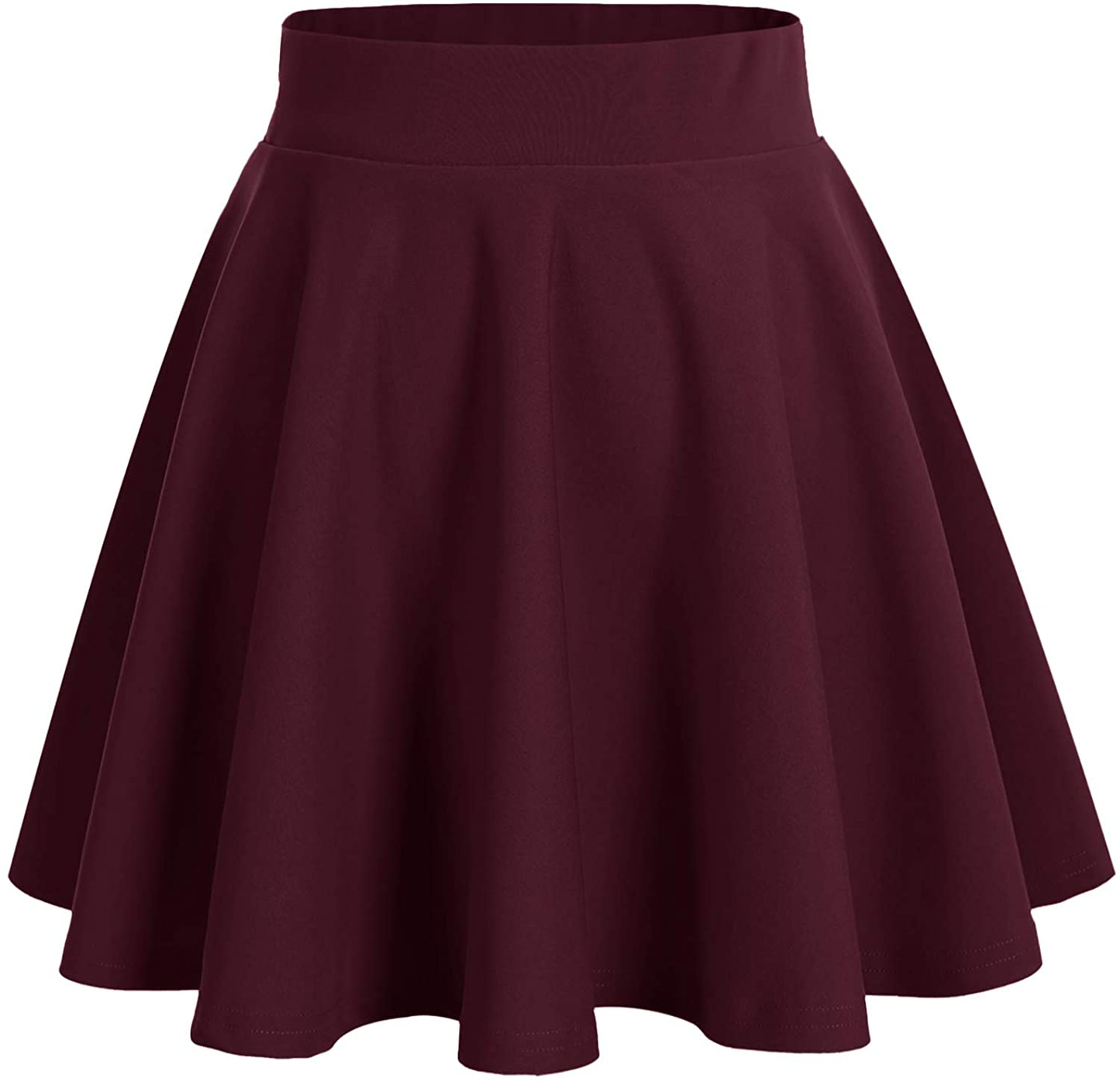 DRESSTELLS Skirt for Women Mini Skirts Versatile A-line Basic Stretchy Flared Skater Skirt