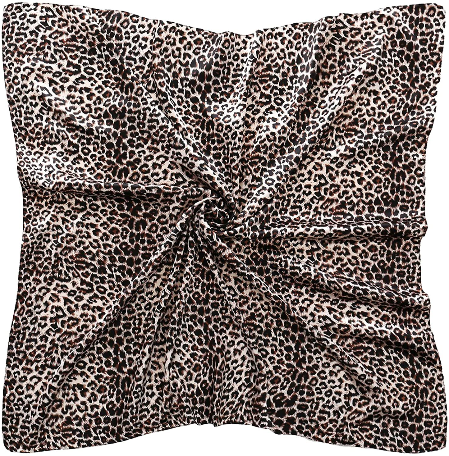 35" Square Silk Like Head Scarf - Women's Fashion Silk Feeling Scarf