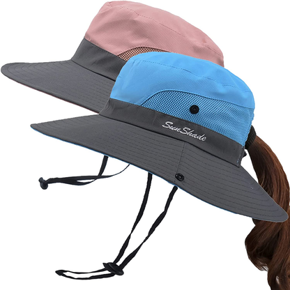 Fishing Sun Bucket Hat for Men or Women 3” Wide Brim UPF 50+