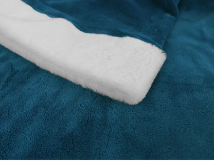 Deluxe Cozy Sherpa or Fleece Adult Wearable 70" Blanket with Sleeves for Men & Women