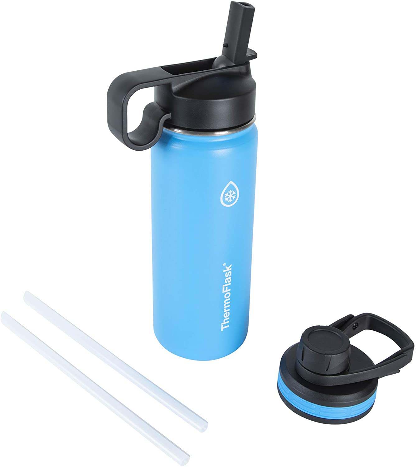 Thermoflask Double Stainless Steel Insulated Water Bottle, 40 oz, Cobalt