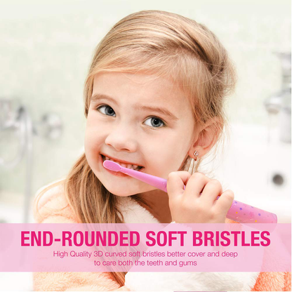 Toothbrush Replacement Heads - 7X More Plaque Removal, 3D Curved Soft Bristles, Comfortable & Efficient Clean Teeth, Perfect for Kid Small Mouth