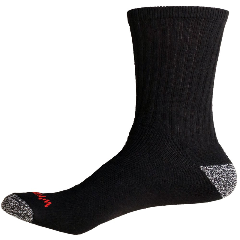 12 Pair Pack Men's Cushion Crew Works Socks