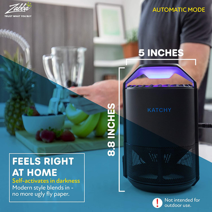 Indoor Insect and Flying Bugs Trap Fruit Fly Gnat Mosquito Killer with UV Light Fan Sticky Glue Boards No Zapper 