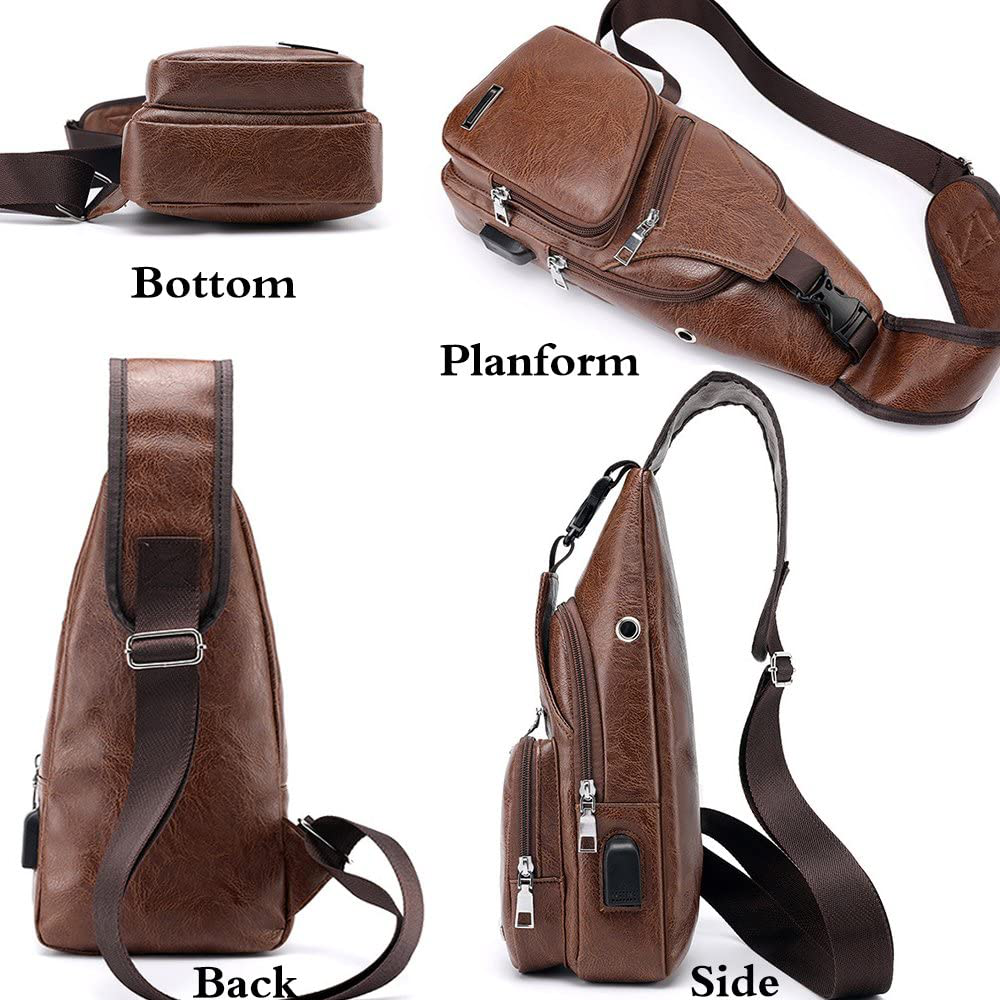 Sling Bags Small Chest Shoulder Crossbody Messenger Hiking Multipurpose Daypack Backpack