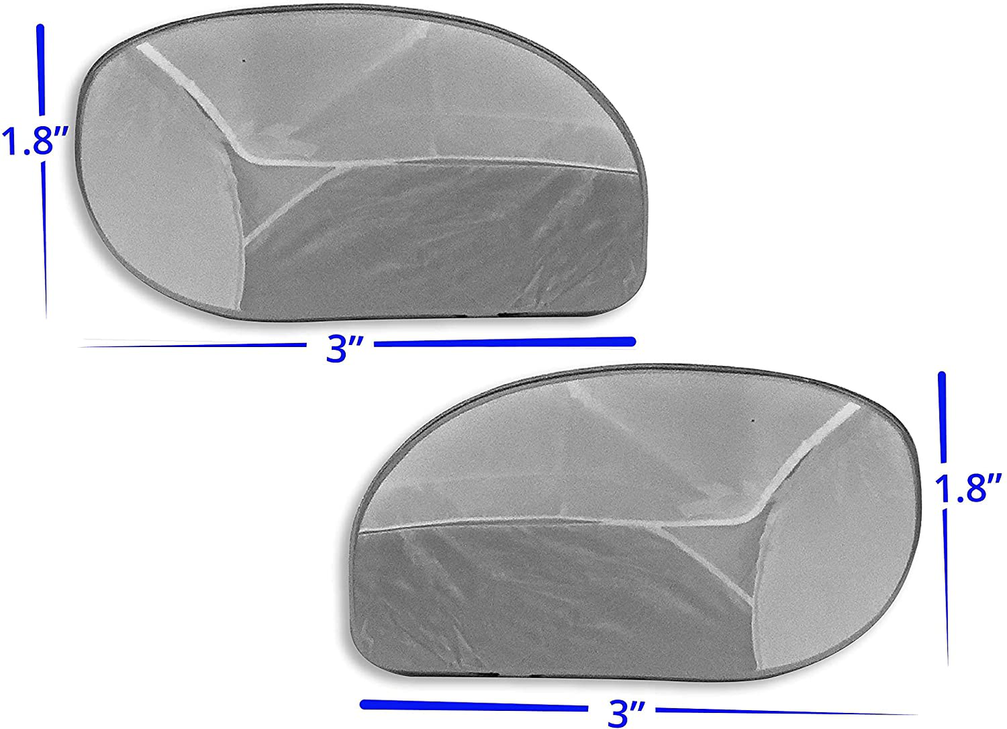 Blind Spot Mirrors Unique design Car Door mirrors | Mirror for blind side engineered by Utopicar for larger image and traffic safety