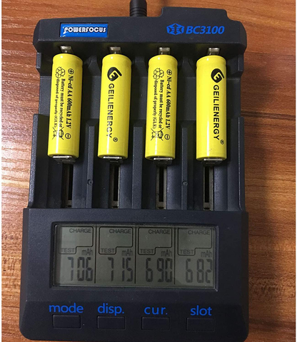 GEILIENERGY Solar Light AA Ni-CD 600mAh Rechargable Batteries,AA Rechargeable Batteries for Solar Lights Solar Lamp(8 PCS)