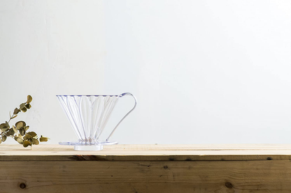 Pour Over Coffee Dripper By Sanyo Sangyo: 1-to-4 Cup FLOWER-SHAPED Brewer | Clever Drip Coffee Maker And Server | For Fresh Ground Coffee | Elegant Smart Design For Better Brewing