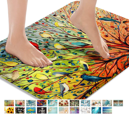 Bath Mats for Bathroom, Bathroom Mats Rugs Non-Slip,  Washable Cover 
