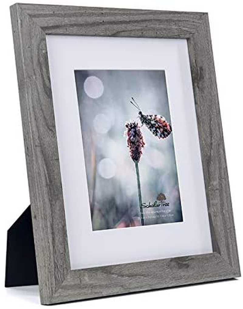 Scholartree Wooden Grey 8x10 Picture Frame 2 Set in 1 Pack