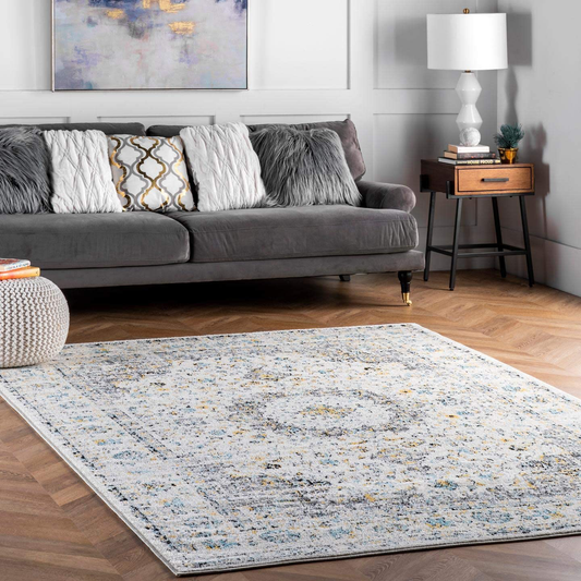 nuLOOM Paisley Verona Vintage Persian Area Rug, 3' x 5', Grey