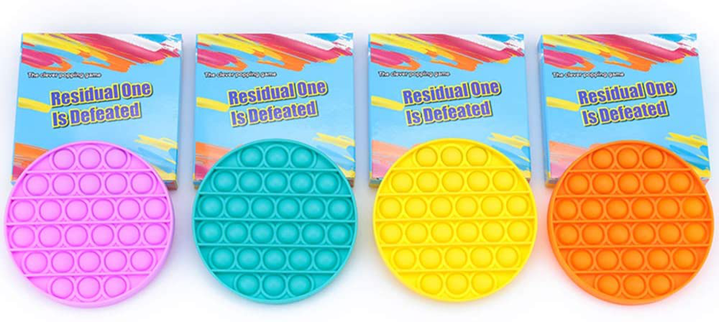 Silicone Push Pop It Fidget Toy - Sensory, Anxiety Relief Toys