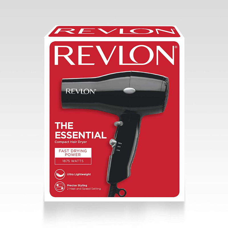 REVLON 1875W Lightweight Compact Travel Hair Dryer