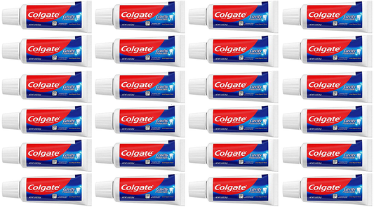 Colgate Cavity Protection Travel Toothpaste with Fluoride, TSA Approved Size - 1 ounce (24 Pack)