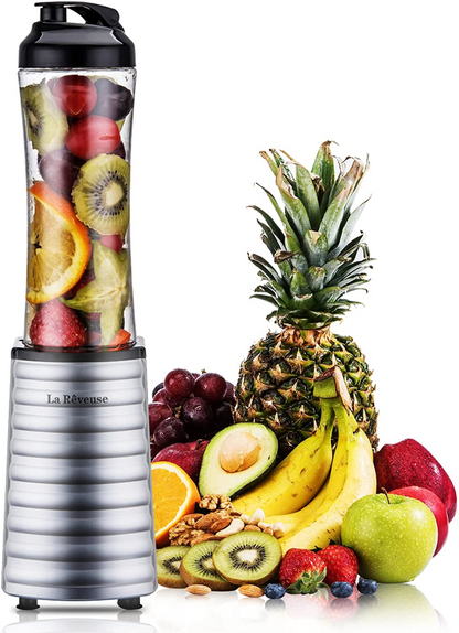 Smoothie Blender 300 Watt with 18 oz BPA Free Portable Travel Sports Bottle